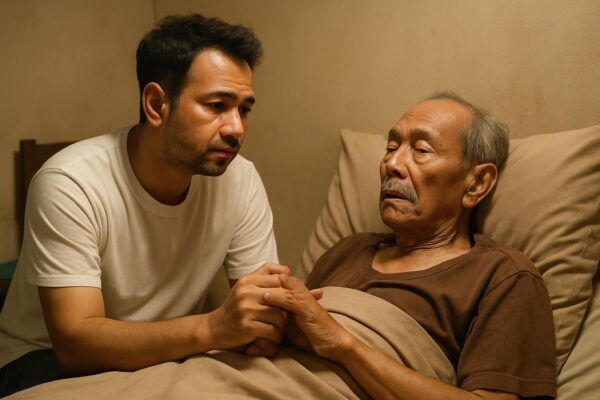 Raffi Ahmad menjenguk Fahmi Bo yang sakit stroke dan menanggung biaya pengobatan